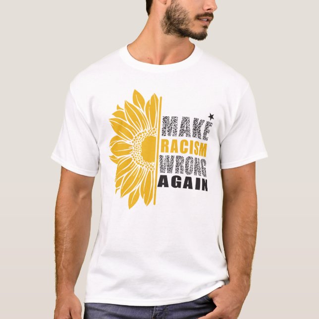 Racism Black Lives Matter BLM African American T-Shirt (Front)