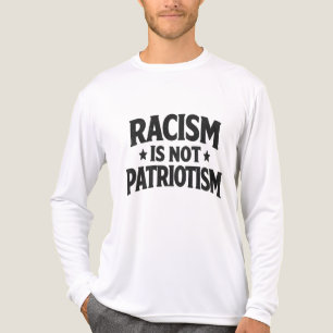Racism Is Not Patriotism Social Justice Activist Tri-Blend Shirt