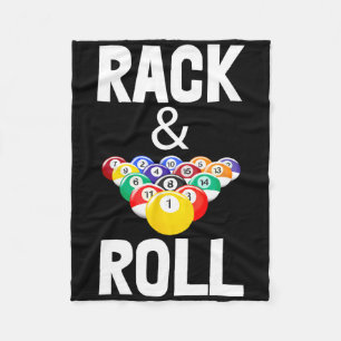 Rack & Roll Tee Shirts Cool Billiard Ball Tees Fleece Blanket