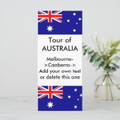 Rack Card with Flag of Australia (Standing Front)