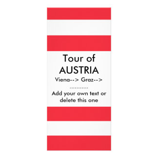 Rack Card with Flag of Austria