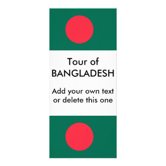 Rack Card with Flag of Bangladesh