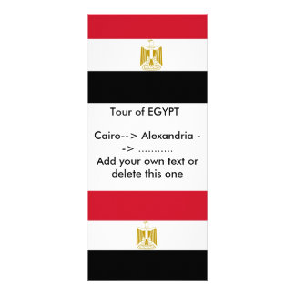 Rack Card with Flag of Egypt