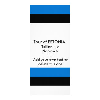 Rack Card with Flag of Estonia