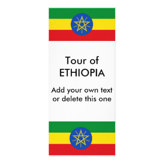 Rack Card with Flag of Ethiopia