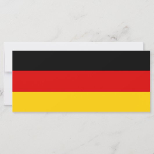 Rack Card with Flag of Germany (Back)