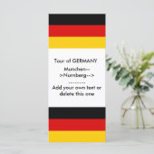 Rack Card with Flag of Germany (Standing Front)