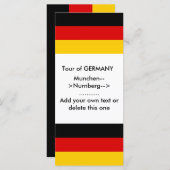 Rack Card with Flag of Germany (Front/Back)