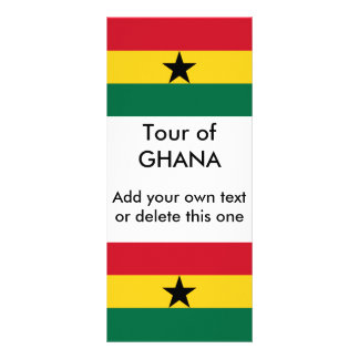 Rack Card with Flag of Ghana