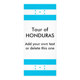 Rack Card with Flag of Honduras