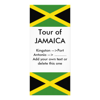 Rack Card with Flag of Jamaica