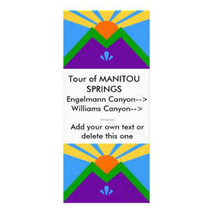 Rack Card with Flag of Manitou Springs