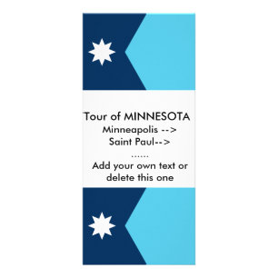 Rack Card with Flag of Minnesota