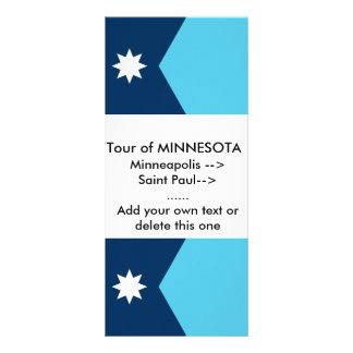 Rack Card with Flag of Minnesota