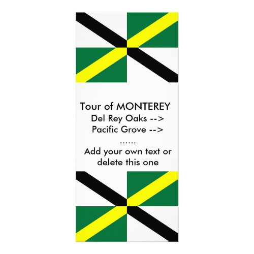 Rack Card with Flag of Monterey USA