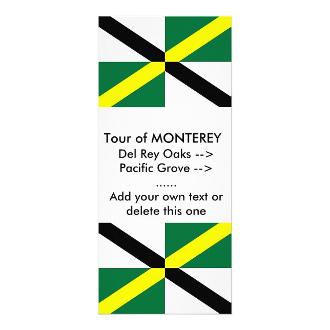 Rack Card with Flag of Monterey, U.S.A. (Front)