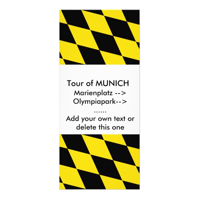 Rack Card with Flag of Munich (Front)