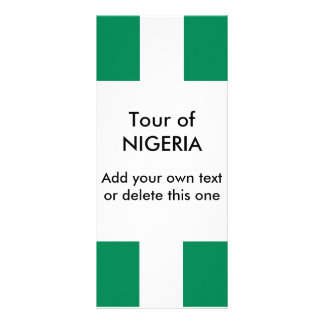 Rack Card with Flag of Nigeria