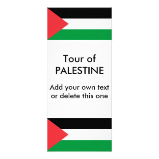 Rack Card with Flag of Palestine
