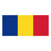 Rack Card with Flag of Romania | Zazzle
