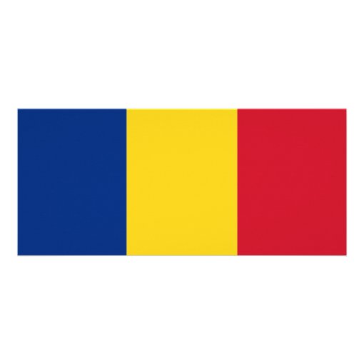 Rack Card with Flag of Romania | Zazzle