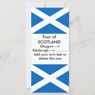 Rack Card with Flag of Scotland