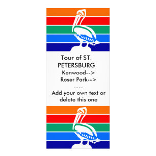 Rack Card with Flag of St. Petersburg