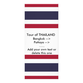 Rack Card with Flag of Thailand