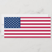 Rack Card with Flag of U.S.A. (Back)