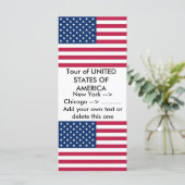Rack Card with Flag of U.S.A. (Standing Front)