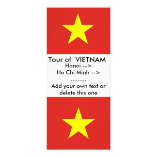 Rack Card with Flag of Vietnam