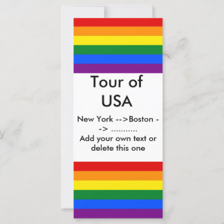 Rack Card with LGBT Rainbow Flag