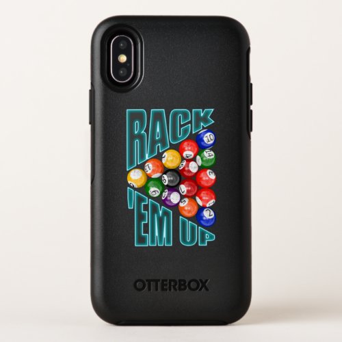 Rackem Up Billiards OtterBox Symmetry iPhone XS Case