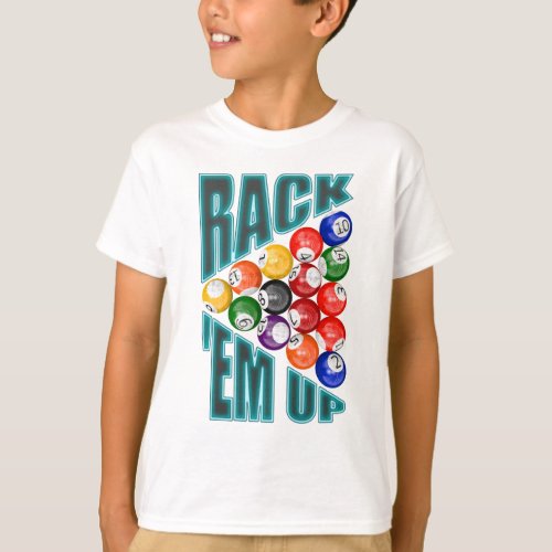 Rackem Up Billiards T_Shirt