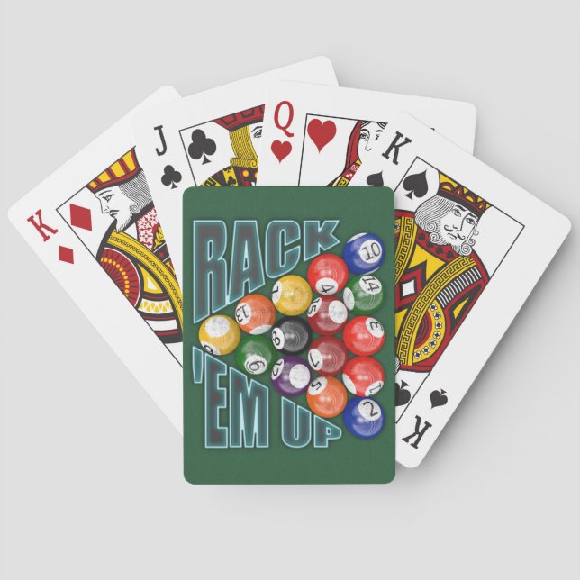 Rack Em Up Poker Cards (Back)
