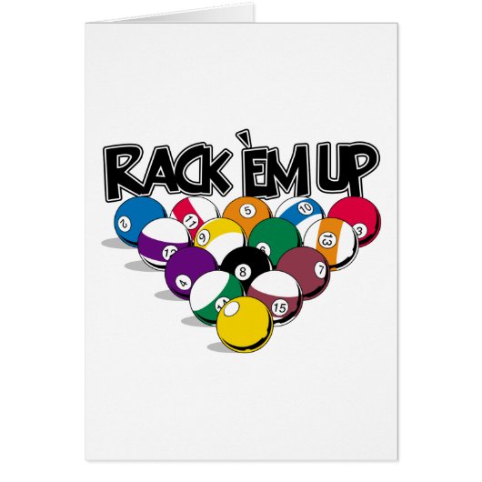 Rack Em Up Pool Cards (Front)