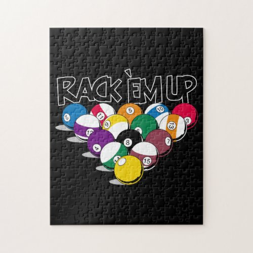 Rack Em Up Pool Jigsaw Puzzle