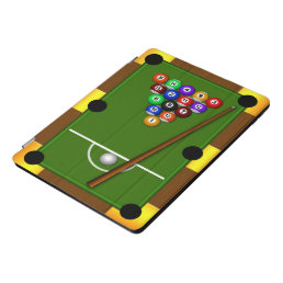 Rack Em Up Pool Table 8 Eight Ball Billiards iPad Pro Cover