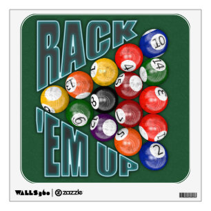 Rack Em Up Wall Decal
