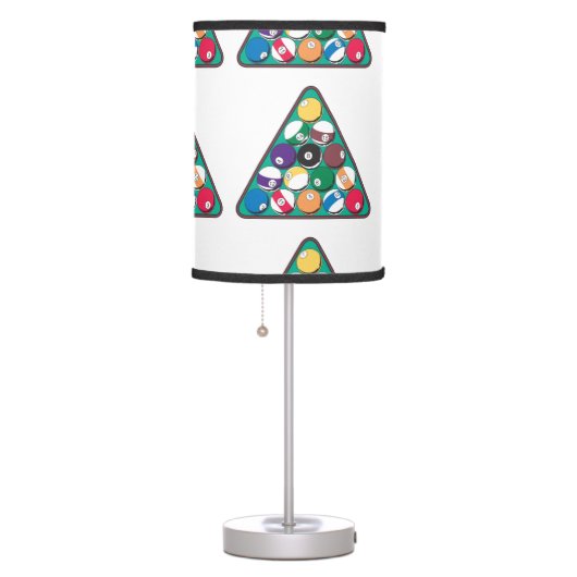 Racked Billiard Balls Table Lamp (Right)