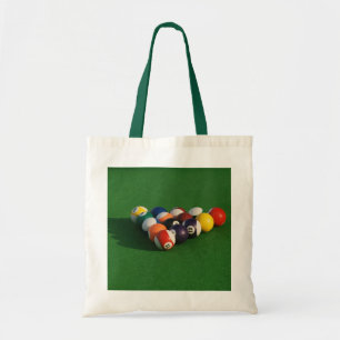 Racked Pool Balls Tote Bag