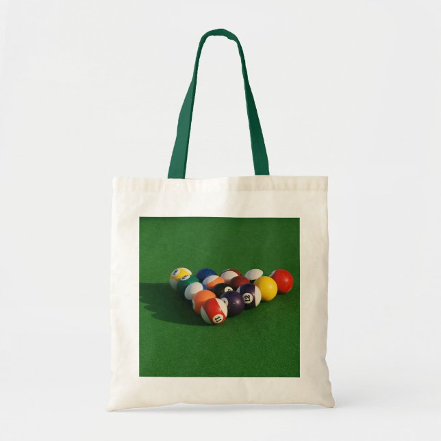 Racked Pool Balls Tote Bag (Front)