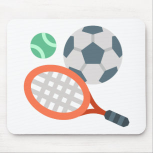 racket and balls Mouse pad
