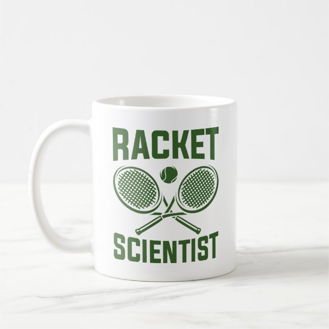 Racket Scientist Coffee Mug (Left)