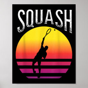 Racket Squash Ball Squash Court Badminton  Poster