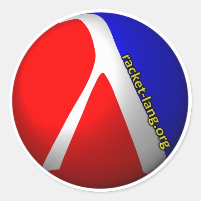 Racket Sticker with URL (Front)