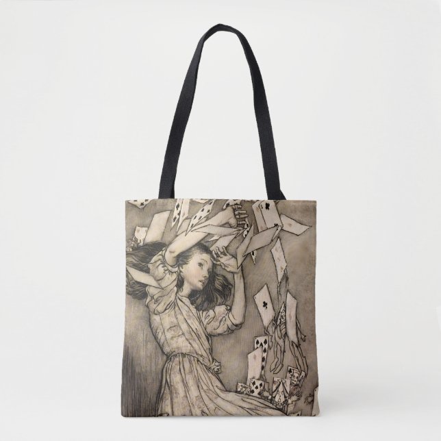 Rackham Alice Restored Vintage Wonderland Art Tote (Front)
