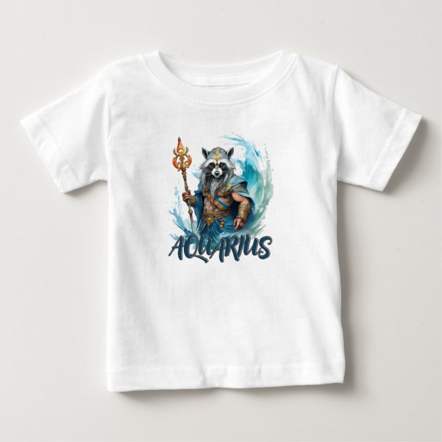 racoon Aquarius, zodiac sign Baby T-Shirt (Front)