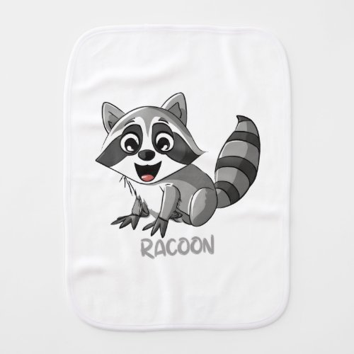 Racoon burp cloth for kids