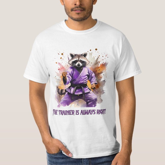 Racoon-coach, sport T-Shirt (Front)